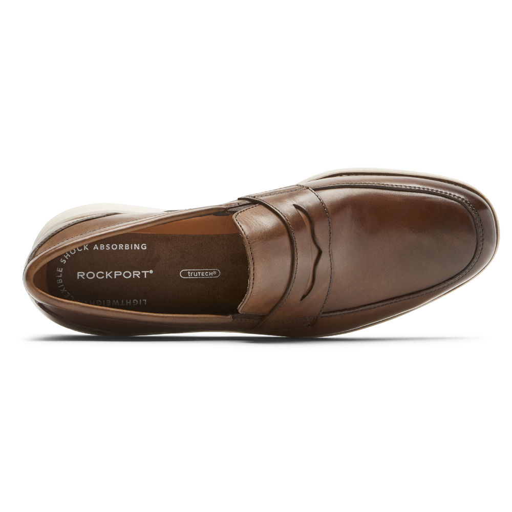 Mocassins Rockport Homem Marrom - Garett Penny - 98047CWLB